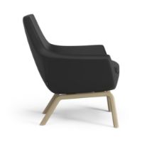 Billede af Swedese Happy Lænestol SH: 42 cm - Egbejdset Ask/Soft 99999