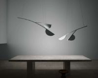 Billede af FLOS Almendra S2 Y Short Organic Loftlampe L: 132,6 cm - Anthracite