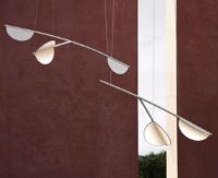 Billede af FLOS Almendra S2 Y Short Organic Loftlampe L: 132,6 cm - Lilac Metallized