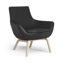 Billede af Swedese Happy Lænestol SH: 42 cm - Lakeret Ask/Soft 99999