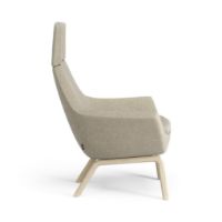 Billede af Swedese Happy Lænestol H: 101 cm - Lakeret Ask/Hallingdal 65 0220