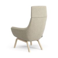 Billede af Swedese Happy Lænestol H: 101 cm - Lakeret Ask/Hallingdal 65 0220