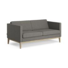 Billede af Swedese Madison 2 pers. Sofa B: 155 cm - Lakeret Eg/Main Line Flax 26