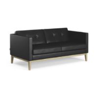 Billede af Swedese Madison 2 pers. Sofa med Knapper B: 155 cm - Lakeret Eg/Soft 99999