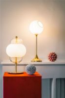 Billede af Design By Us Shahin Table Lamp H: 43 cm - Opal/Brass
