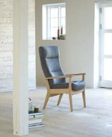 Billede af Farstrup Plus 5970 Lænestol SH: 47 cm - Bøg/Gabriel Capture 4101