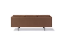 Billede af Fredericia Furniture JG Sofa 3 pers L: 202 cm - Rustfrit Stål - Børstet / Grand Linen 4803