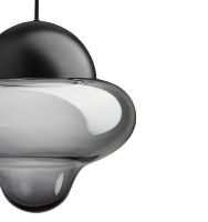 Billede af Design By Us Nutty XL Smoke Pendant Ø: 30 cm - Smoke/Black