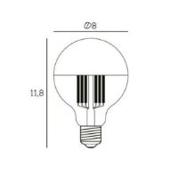 Billede af Design By Us Arbitrary Bulb Ø80 Crown E27 3,5W LED Dimmable H: 11,8 cm - Gold