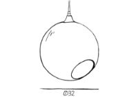 Billede af Design By Us Ballroom XL Pendant Ø: 32 cm - Smoke/Black