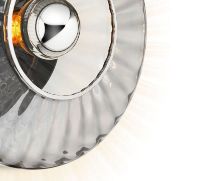 Billede af Design By Us New Wave Optic Wall Ø: 26 cm - Smoke/Black