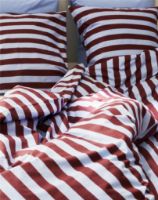 Billede af HAY Été Duvet Cover 140x220 cm - Bordeaux and Sky Blue