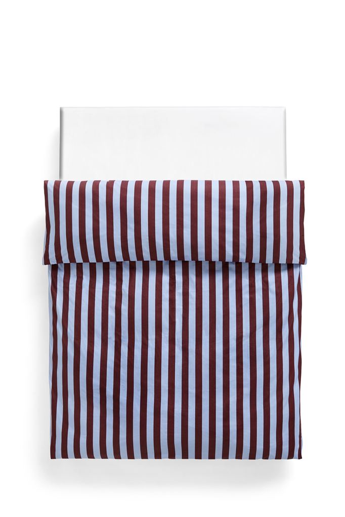 Billede af HAY Été Duvet Cover 200x200 cm - Bordeaux and Sky Blue
