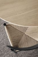 Billede af Fredericia Furniture 3239 J39 Mogensen Spisebordsstol SH: 46,5 cm - Sortlakeret Bøg/Natur Flet