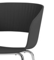 Billede af Montana Marée 401 Dining Spisebordsstol SH: 45,9 cm - 05 Black / Chrome