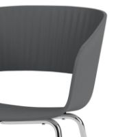 Billede af Montana Marée 401 Dining Spisebordsstol SH: 45,9 cm - 04 Anthracite / Chrome