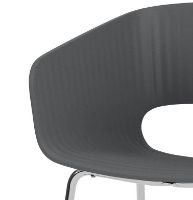 Billede af Montana Marée 401 Dining Spisebordsstol SH: 45,9 cm - 04 Anthracite / Chrome