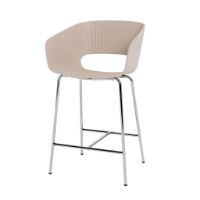 Billede af Montana Marée 402 Counter Stol H: 97 cm - 137 Mushroom/Chrome