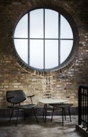 Billede af Vermund Larsen VL135 Cosy Loungestol m. armlæn SH: 40 cm - Sierra Sort/Krom