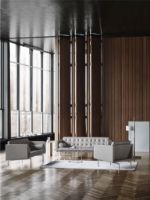 Billede af DUX Ritzy 2 Pers. Sofa L: 180 cm - Chrome/Elmo Rustical