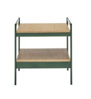 Billede af Hübsch Jaunty Side Table H: 45 cm - Green/Natural 
