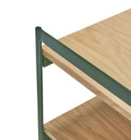 Billede af Hübsch Jaunty Side Table H: 45 cm - Green/Natural 