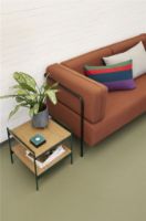 Billede af Hübsch Jaunty Side Table H: 45 cm - Green/Natural 