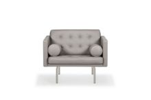 Billede af DUX Ritzy Lænestol SH: 42 cm - Chrome/Elmo Rustical