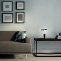 Billede af Lampefeber Aella Bold T Bordlampe Ø: 21 cm - Transparent/Krom