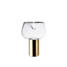 Billede af Lampefeber Aella Bold T Bordlampe Ø: 21 cm - Transparent/Guld