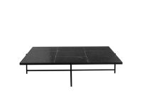 Billede af HANDVÄRK FURNITURE Coffee Table 140 140x140x32 cm - Black Steel/Black Marble
