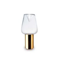Billede af Lampefeber Aella Thin T Bordlampe Ø: 17 cm - Transparent/Guld