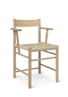 Billede af Brdr. Krüger F Chair Armrest SH: 45 cm - Oiled Oak / Natural Paper Cord 