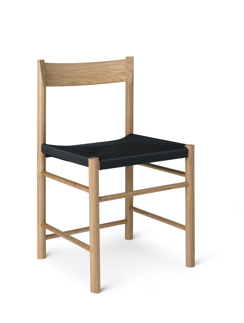 Billede af Brdr. Krüger F Chair SH: 45 cm - Oiled Oak / Webbing
