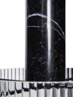 Billede af Hübsch Revolve Ceiling Light Large Ø: 25 cm Textured/Black  OUTLET