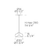 Billede af Lampefeber Aella Mini S 30 Pendel Ø: 30 cm - Transparent/Guld