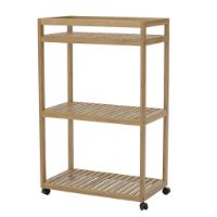 Billede af Bloomingville Aden Garderobe Stativ m/Hjul H: 85 cm - Bambus/Natur