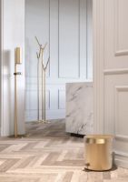 Billede af FROST NOVA2 Gulvstander til Dispenser  H: 120 cm - Børstet Guld 