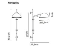 Billede af Lampefeber Funiculi Væglampe H: 49,2 cm - Hvid