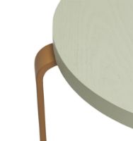 Billede af Hübsch Smile Stool H: 46,5 cm - Light Green/Orange  OUTLET