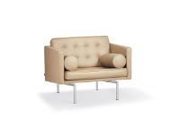 Billede af DUX Ritzy Lænestol SH: 42 cm - Chrome/Naturale Perle