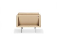 Billede af DUX Ritzy Lænestol SH: 42 cm - Chrome/Naturale Perle