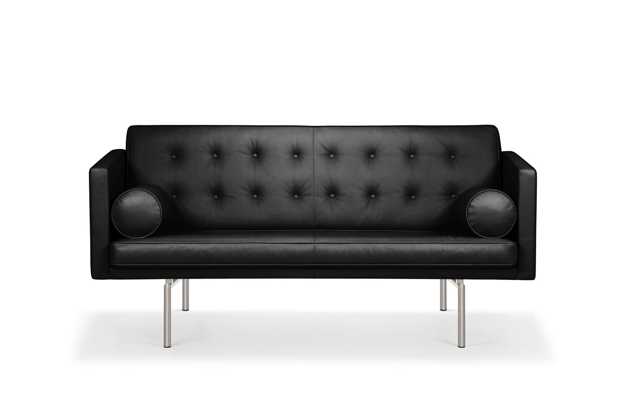 Billede af DUX Ritzy 2 Pers. Sofa L: 180 cm - Chrome/Naturale Schwartz