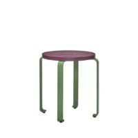 Billede af Hübsch Smile Stool H: 46,5 cm - Burgundy/Green  OUTLET
