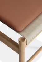 Billede af Brdr. Krüger HB Stool H: 40 cm - Olieret Eg/Cognac Læder 