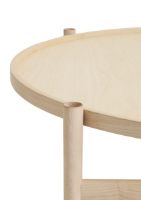 Billede af Brdr. Krüger HB Sofabord Ø: 100 cm - Hvidolieret Ahorn  