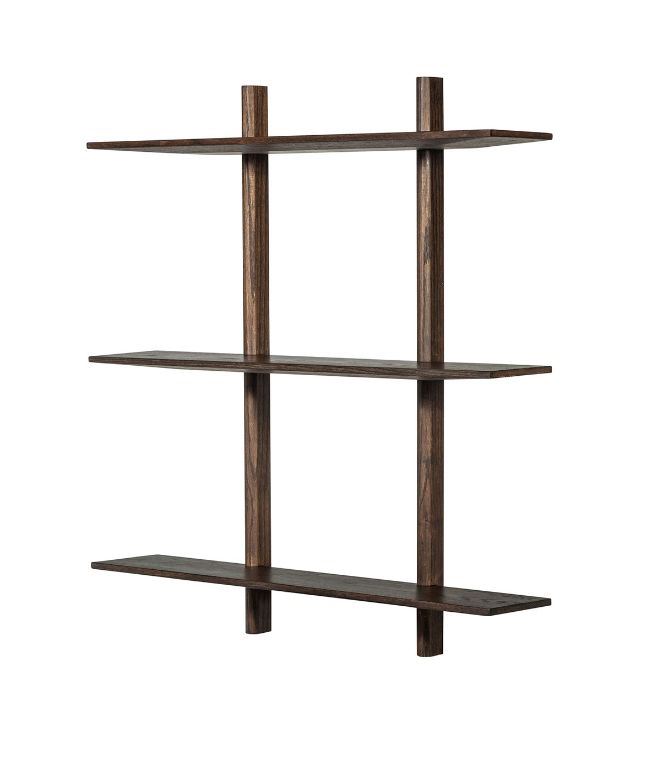 Billede af MUUBS Hylde Noir Natural M 90x100 cm - Mørkbejdset Olie 