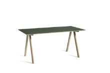 Billede af HAY CPH 10 Desk 160x80x74 cm - Lacquered Solid Oak/Green Linoleum