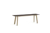 Billede af HAY CPH Deux 215 Bench 140x35x45 cm - Untreated Solid Beech/Stone Grey Laminate 