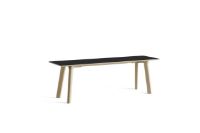 Billede af HAY CPH Deux 215 Bench 140x35x45 cm - Untreated Solid Beech/Ink Black Laminate